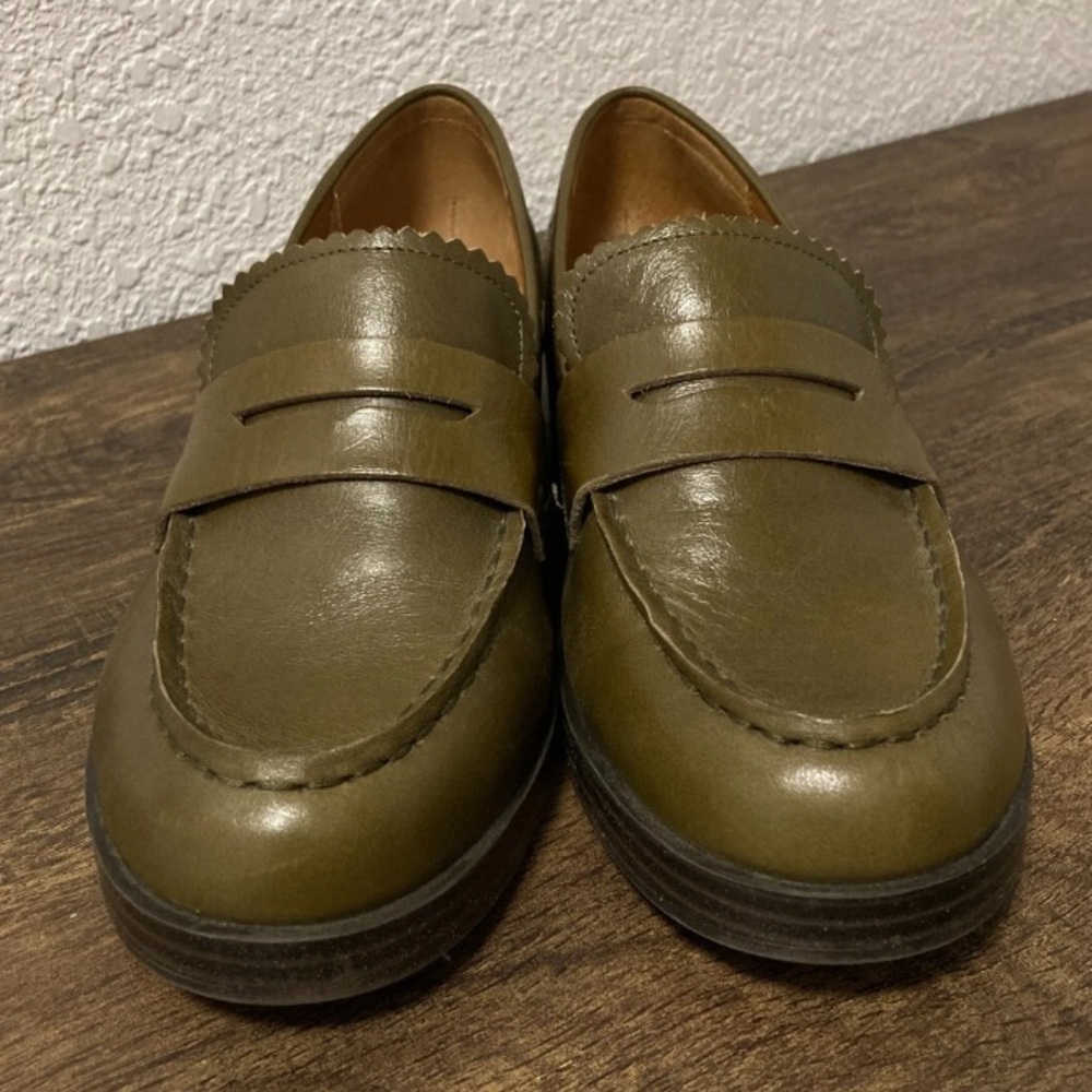 LUCKY BRAND PENNY LOAFERS GREEN SZ 7.5 - Picture 2 of 10